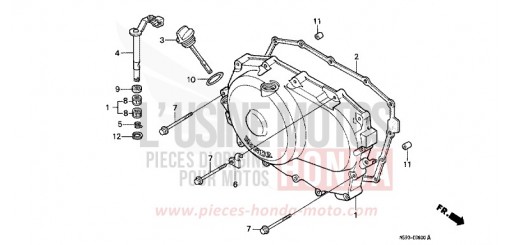 RIGHT CRANKCASE COVER NTV650P de 1993